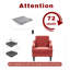 Fauteuil d'appoint rembourré en chenille Mordern And Chic Design-207484024