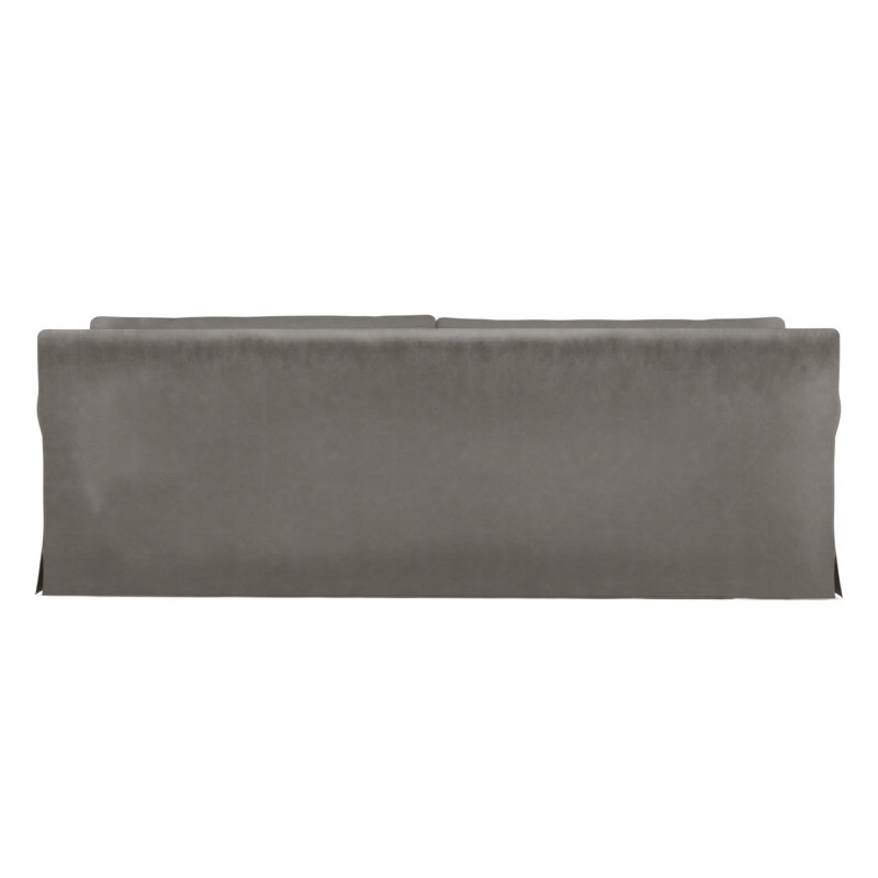 Ludlow 84" Rolled Arm Sofa, 34" H x 84" W x 42" D, Weathered, Distressed Leather Silver Streak