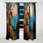 Gold Red Abstract Fractal Gold And Red - Fractals Abstract Blackout Curtain - 1 Panels-94107296