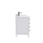 Meuble-lavabo simple 36 po avec plateau en quartz blanc Rooh-101808851-101808854