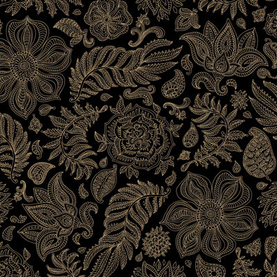 Papier peint floral avec motif floral cachemire