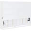 Lit escamotable double en blanc - peu encombrant, confortable avec support pour matelas pliable, lit pliant, lattes-2067099180-2067099181