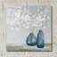 Art mural en verre Winston Porter «Spring Delight Navy» par Julia Purinton-1064462109
