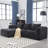 98.42-Inch Modular Sectional Sofa, Modern Modular L-Shaped Sofa With Chaise Longue, Equipped With Small Side Pockets And Free Of Compression During Installation.-1260456827