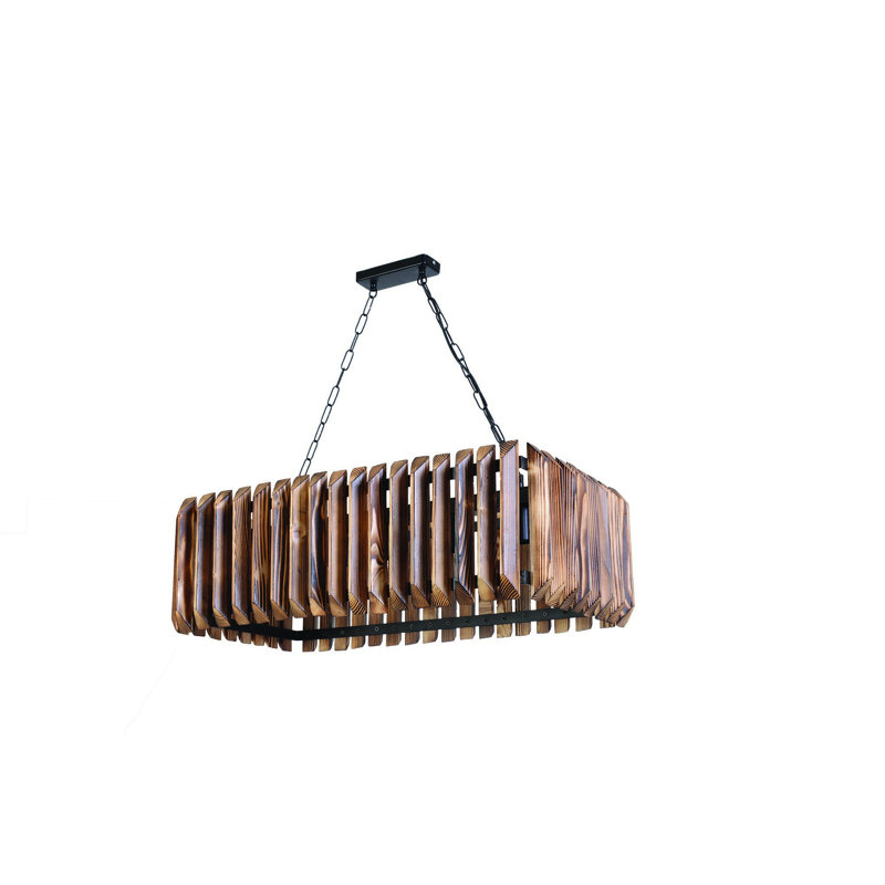 Bachar 5 - Light Black Square/Rectangle Pendant