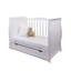 Willow Mini Cot Bed with Mattress 120x60x10cm-833207334