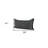 14" X 26" Black And Aqua Linen Throw Pillow Cover