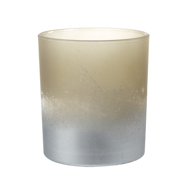 Faded Bronze Glass T-Light Holder