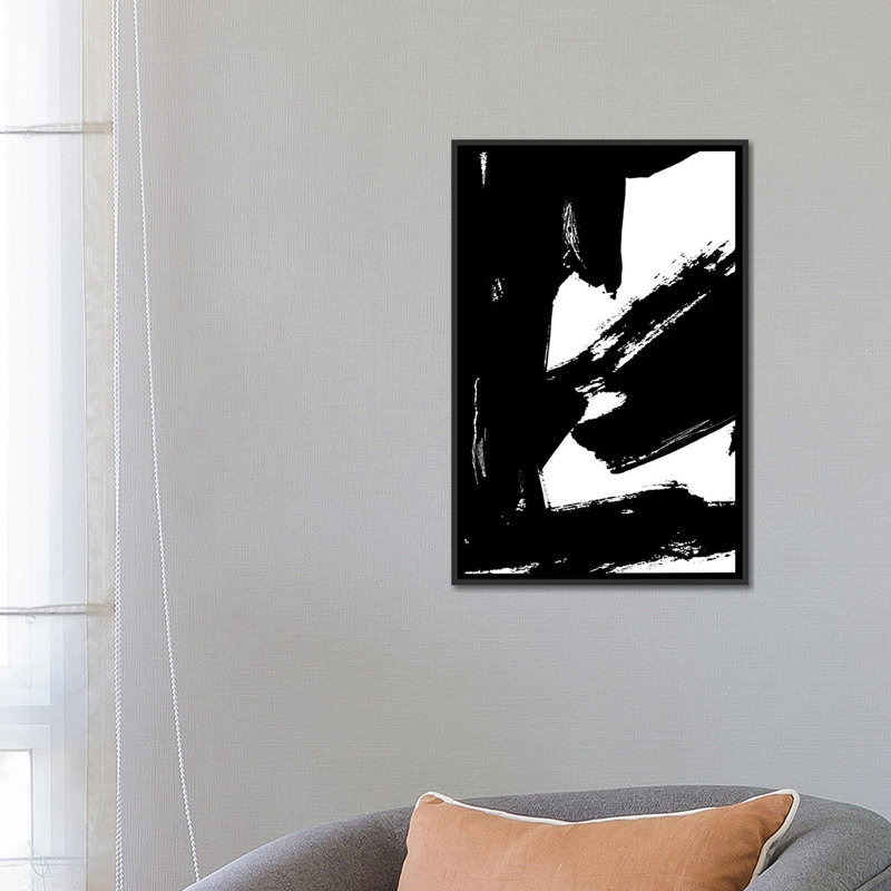 «Dynamic Expression I», impression sur toile, H 26 po x l 18 po x P 1,5 po, Toile avec cadre noir, Pas de tapis