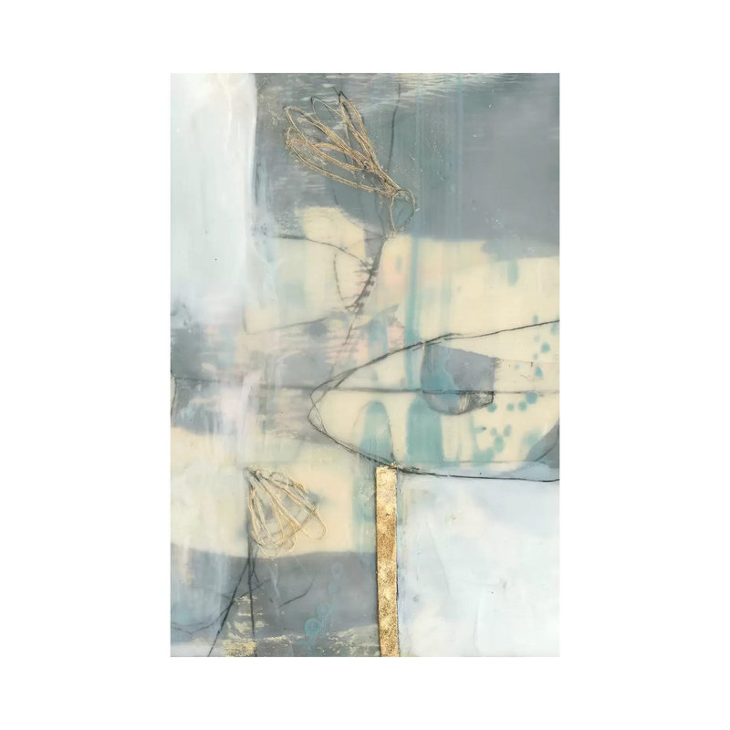 Gilded Whimsy II by Jennifer Goldberger - Gallery-Wrapped Canvas Giclée on Canvas, Canvas, 30.48 cm H x 45.72 cm W