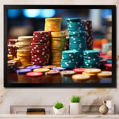 «Casino Royale Poker Chips I», reproduction sur toile
