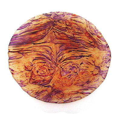 Red Pomegranate Ballad Glass Platter