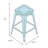 Retro Home Double Ring Chrome Pan Swivel 30" Bar Stool-10955886
