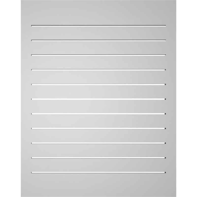 Évent à pignon fonctionnel en uréthane rectangulaire à fixation en surface, brun clair apprêté, H 38 po x l 30 po x P 1,5 po