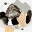 «Black and Grey Blobs», peinture sur toile sans cadre-2077011810