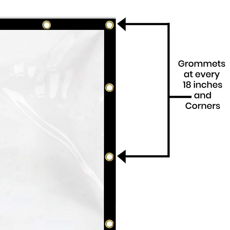 Blue Elephant Vinyl Replacement Canopy, Black, 426.7cm H x 426.7cm W