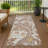 Machine Washable Indoor/Outdoor Chantille ACN2753 Botanical Rug-1075402019-1075402023
