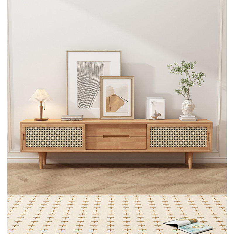 Crédence de rangement simple en bois massif l 78,7 po Simple