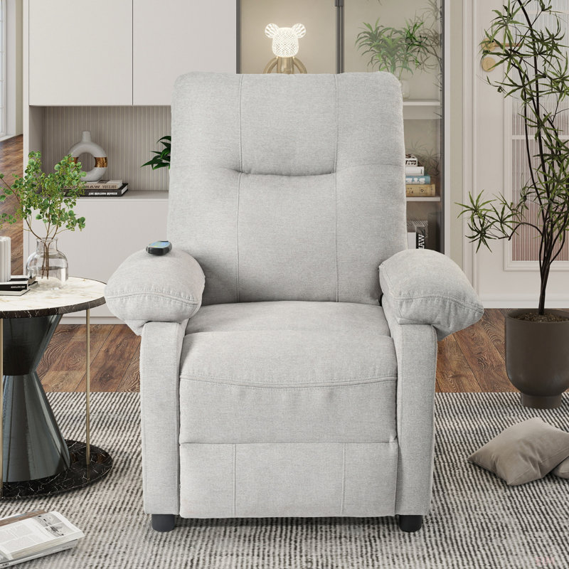 Fauteuil inclinable avec message et chauffage, fauteuil inclinable pour adulte, fauteuil à contrôle manuel
