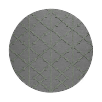 Tapis gris intérieur et extérieur Trellis