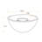 Round Concrete Tabletop Fireplace Wax burning Fire Pit Bowl - Indoor and Outdoor Use-86193659