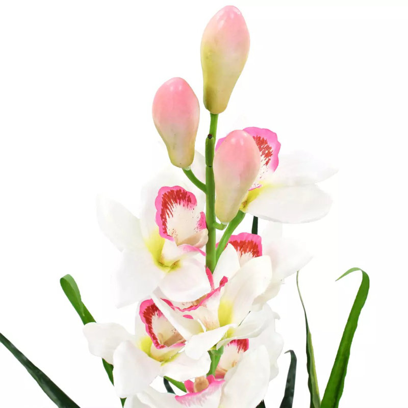 100cm Faux Flowering Plant in Pot