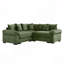 Canapé d'angle modulaire surdimensionné Cloud, canapé d'angle convertible, assise profonde, accoudoirs extra-larges, 10 coussins décoratifs, tissu en velours côtelé de qualité supérieure, design ergonomique, montage facile, pour le salon