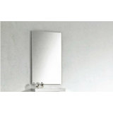 Surface Mount Frameless Mirror with Shelf