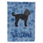 Caniche en polyester à 2 côtés 40 x 28 po standard welcome drapeau maison-957492884