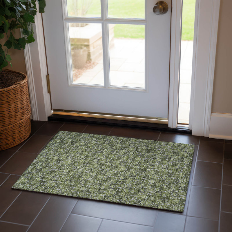 Tapis intérieur / extérieur Emeth, Rectangle 1 pi 8 po x 2 pi 6 po