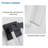 12-Inch Outdoor Waterproof Clear LED Crystal Wall Lights 2-Pack