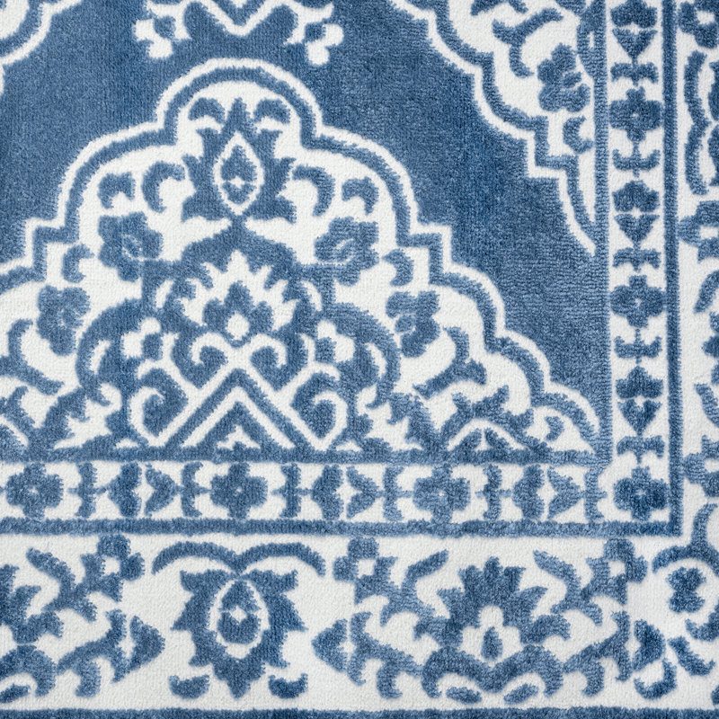 Tapis bleu Linnea, Rectangle 8 pi 10 po x 12 pi 2 po