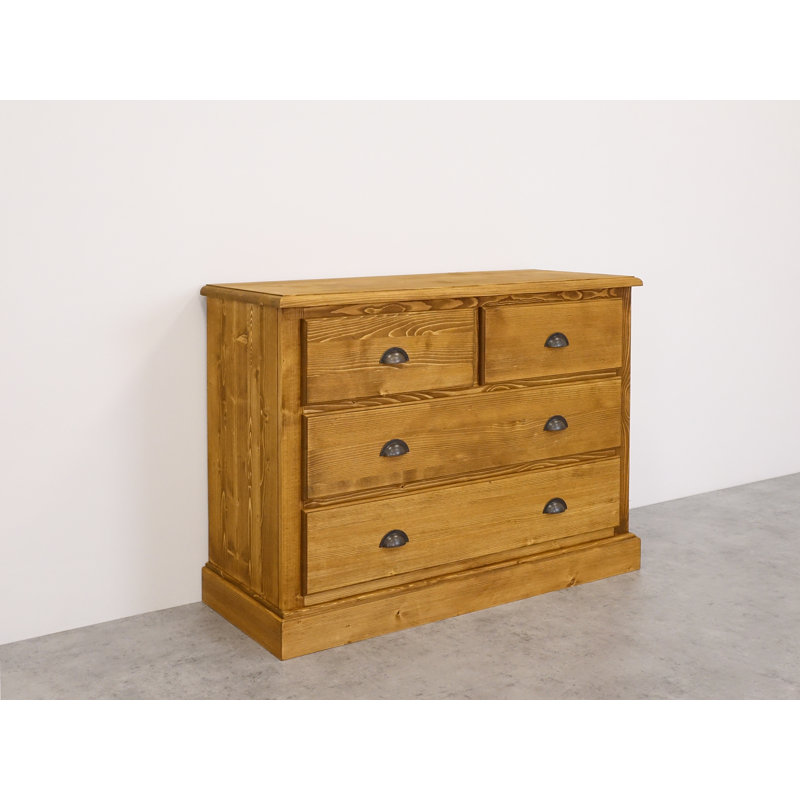 Hailley Solid Spruce Wood Chest Of Drawers