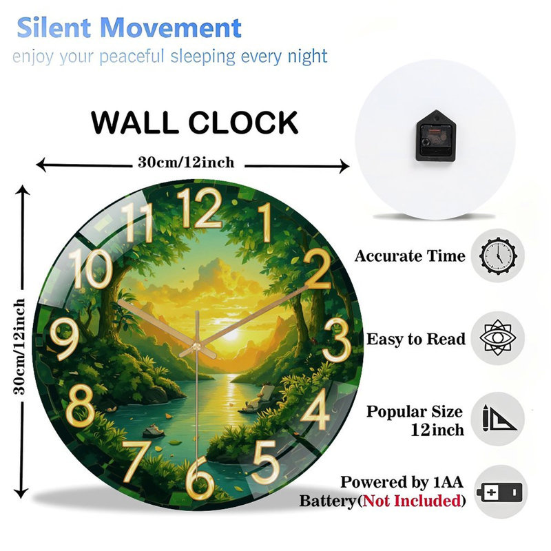 Horloge murale horloge murale 12 po