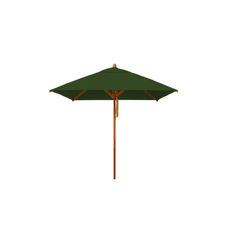 Yadira 210cm Market Parasol, Forest Green