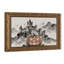 Château d'Halloween (1) Cadre mural vintage orné – Cadre doré décoratif pour art.-108132703