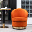 Fauteuil pivotant en velours orange-1576783903
