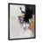 Impression noire sur toile encadrée sélectionné