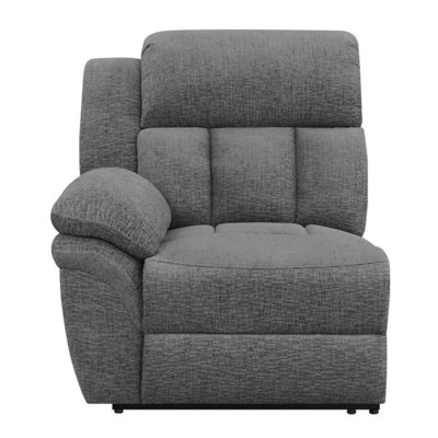 Roby Upholstered LAF Recliner Charcoal