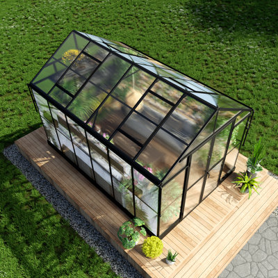 Porte de grange double en polycarbonate 2 évents Grower’s Haven