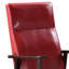 Chaise berçante rouge et espresso