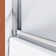 58'' - 60'' W x 57.38'' H Bypass Semi-Frameless Tub Door with Frosted Glass
