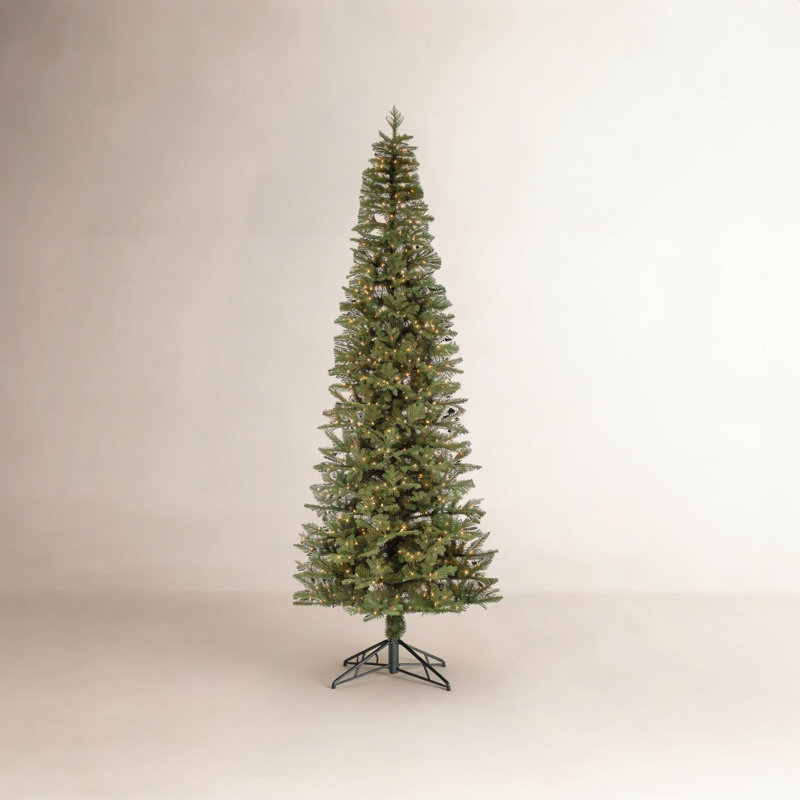Lighted Artificial Pine Christmas Tree, 10'