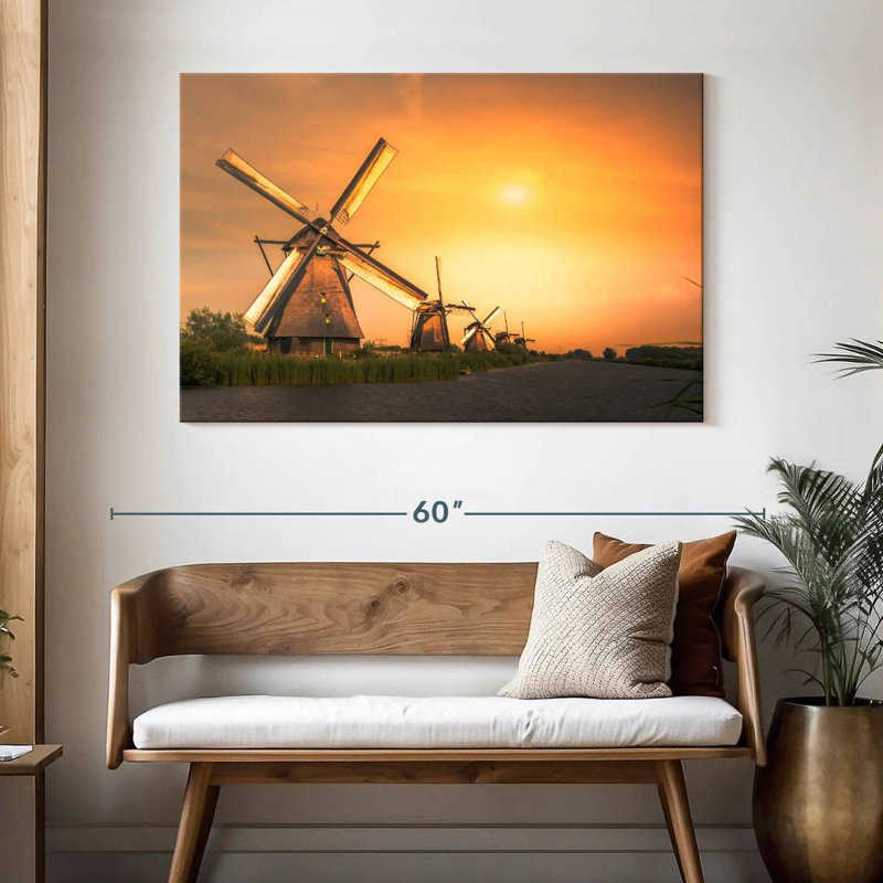 Moulin à vent hollandais Alvord, H 32 po x l 48 po