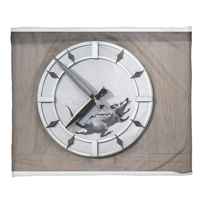 Banksy Sewn Throw Blanket