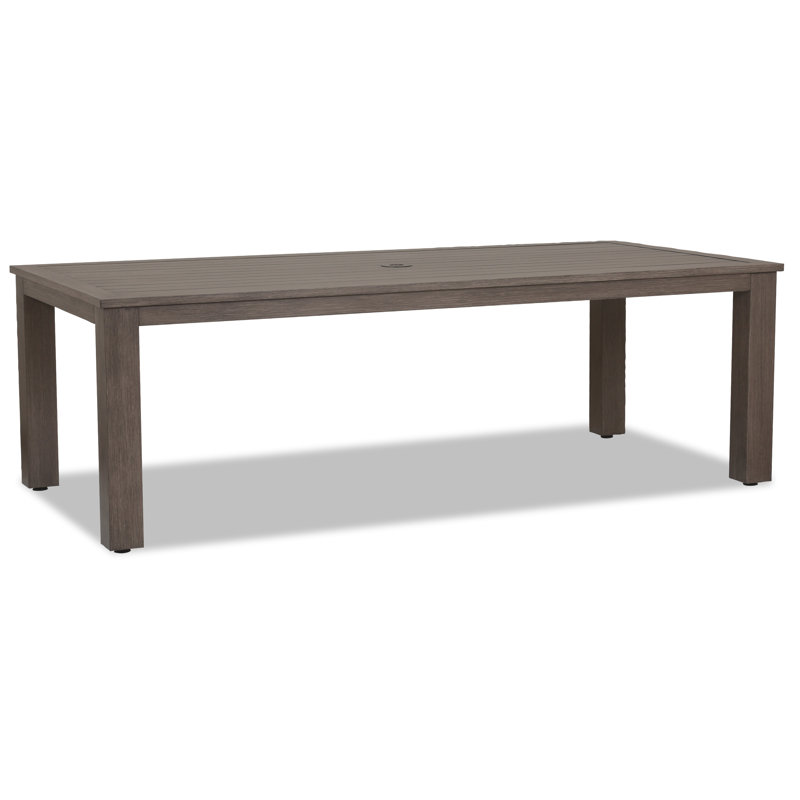Pascaline Rectangular Aluminum Outdoor Dining Table