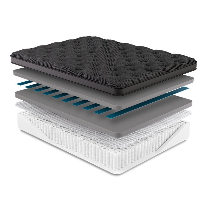 Black Diamond matelassé hybride (ferme, double), Lit double