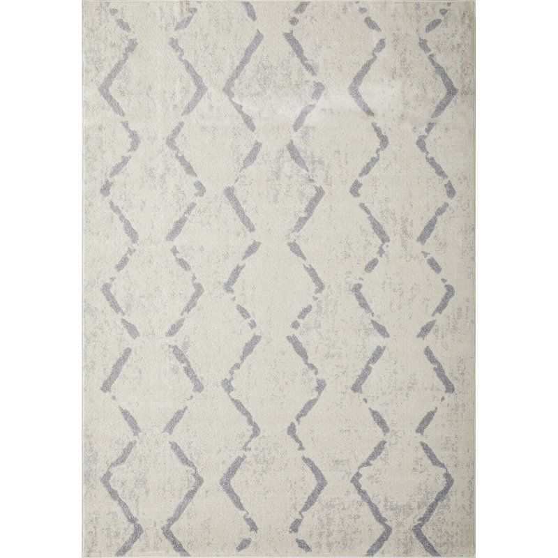 Khushi Geometric Indoor Rug, Rectangle 6'7" x 9'2"