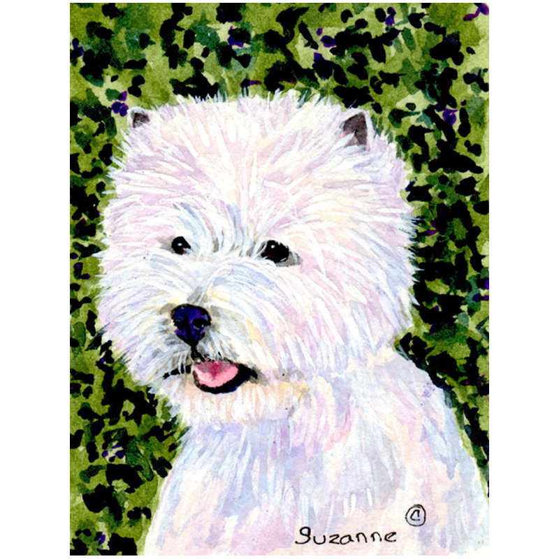 Drapeau de jardin à 2 côtés westie