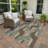Machine Washable Indoor/Outdoor Lockway ACN2422 Mid-Century Modern Rug-1694428776